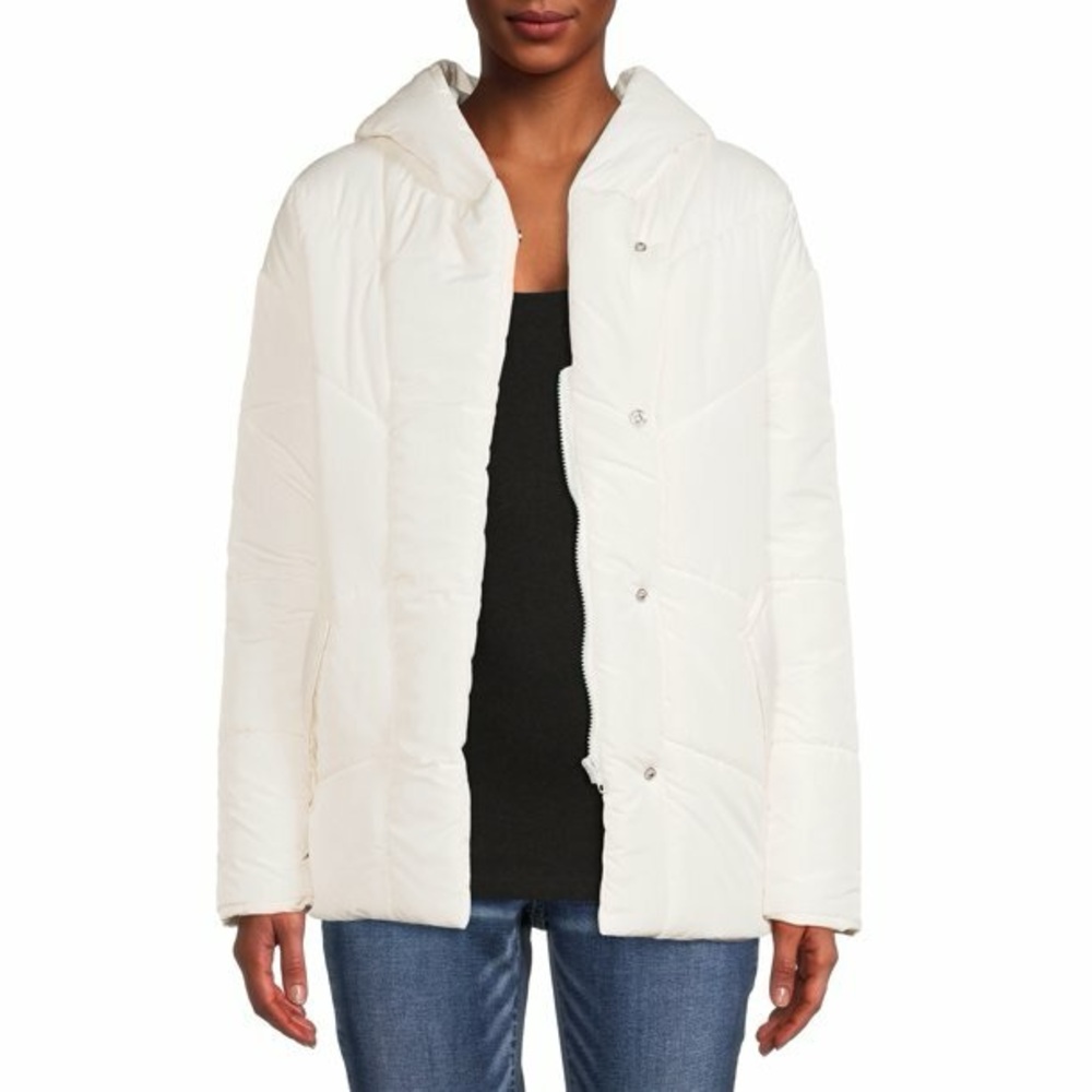 Jason Maxwell Women's Cream Puffer Jacket